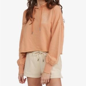 NEVER WORN roxy cropped hoodie